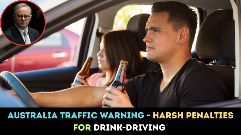 Australia Traffic Warning - Harsh Penalties For Drink-Driving